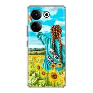 Чохол для Патріота України Tecno Camon 20 Pro - (AlphaPrint) (Україночка)