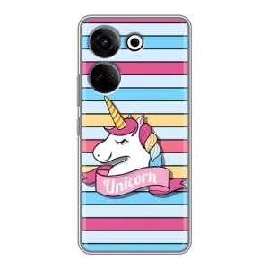 Чехол для Техно Камон 20 Про - (Единорожки - Новинки) (AlphaPrint) (Unicorn)