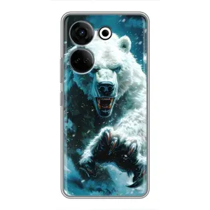 Чохол з принтом «Полярний ведмідь» для TECNO Camon 20 Pro