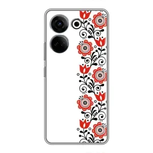 Чохол для Патріота України Tecno Camon 20 Pro - (AlphaPrint) (Яскрава вишиванка)
