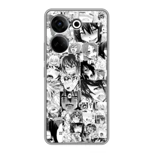 Чехол с принтом «Ahegao manga» для TECNO Camon 20