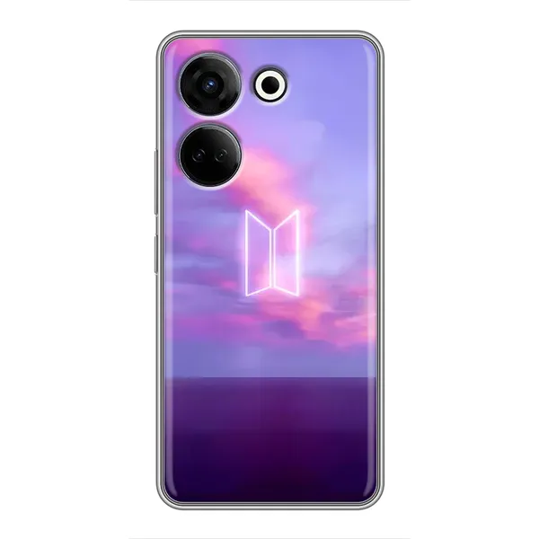 Чохол з принтом «BTS логотип» для TECNO Camon 20 Чохол з принтом «BTS логотип» для TECNO Camon 20
