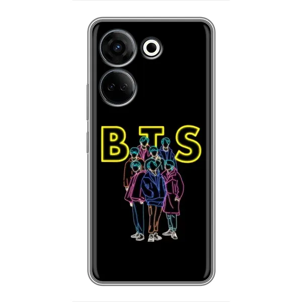 Чохол з принтом «BTS стайл» для TECNO Camon 20 Чохол з принтом «BTS стайл» для TECNO Camon 20