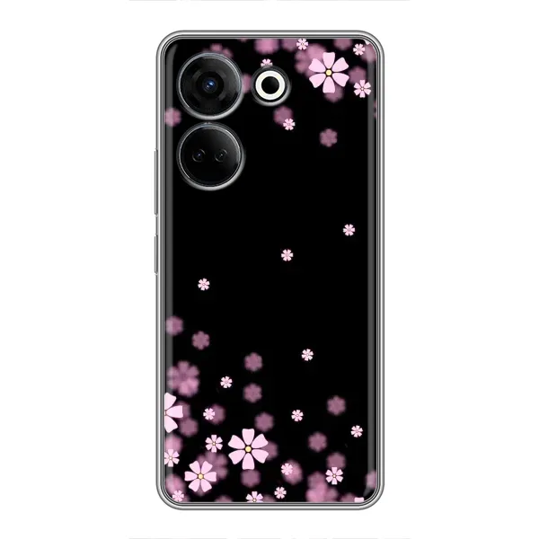 Чехол с принтом «Цветочки маленькие» для TECNO Camon 20