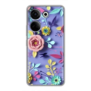 Чохли з квітами для Tecno Camon 20 (VPrint) (Дизайн квітів)