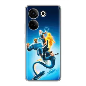 Чохол з принтом Фантастична четвірка для Tecno Camon 20 (Герої Фантастична Четвірка)