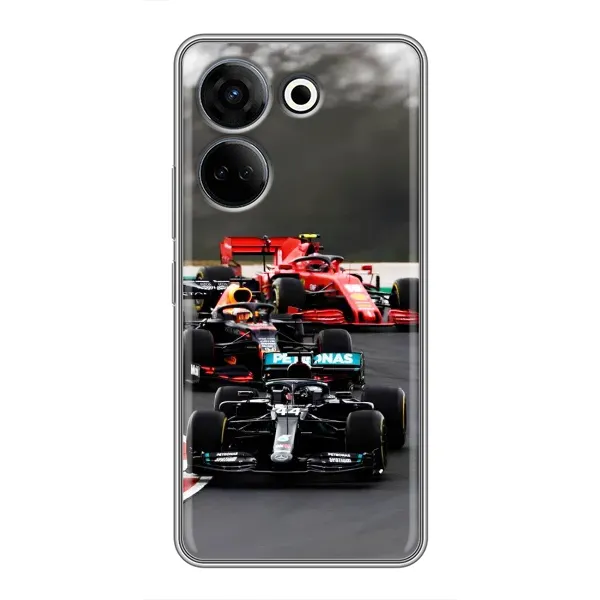 Чохол з принтом «Гонка Формула 1» для TECNO Camon 20 Чохол з принтом «Гонка Формула 1» для TECNO Camon 20