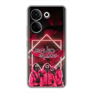Чохол Гра в кальмара для Tecno Camon 20 (Охоронці Гра кальмара)