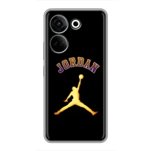 Чехлы для Tecno Camon 20 - с картинкой JORDAN (AlphaPrint) (Jordan Gold)