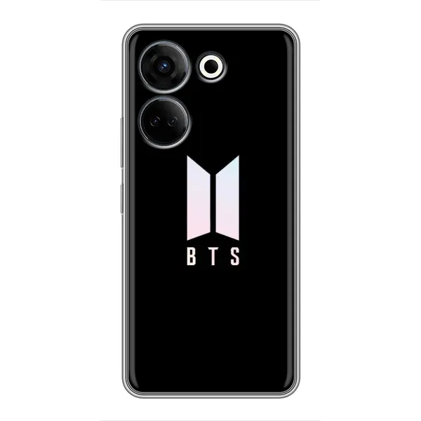 Чохол з принтом «Лого BTS» для TECNO Camon 20 Чохол з принтом «Лого BTS» для TECNO Camon 20