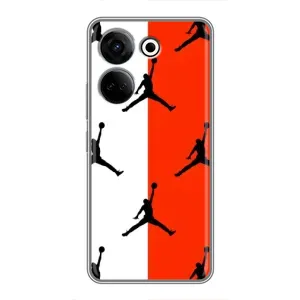 Чехлы для Tecno Camon 20 - с картинкой JORDAN (AlphaPrint) (Лого Джордан)