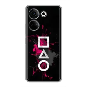 Чохол Гра в кальмара для Tecno Camon 20 (Символи Гра кальмара)