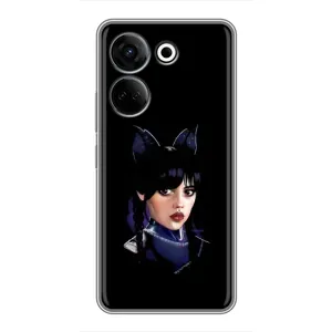 Чехлы Венсдей на Tecno Camon 20 Уэнсдей (AlphaPrint)