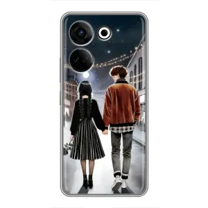 Чохол з дизайном Венздей 2 на Tecno Camon 20 (Венздей та Тайлер)