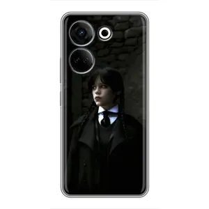Чохол з дизайном Венздей 2 на Tecno Camon 20 (Темний стиль Венздей)