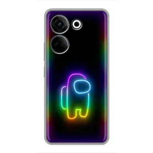 Чехол Амонг Ас для Tecno Camon 20 (AlphaPrint) (Яркий скин)