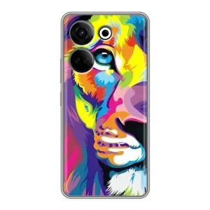 Чехол с принтом «Яркий Лев» для TECNO Camon 20