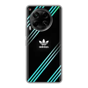 Чехлы Адидас для Tecno Camon 30 (CL6) (AlphaPrint) (Адидас с полосами)