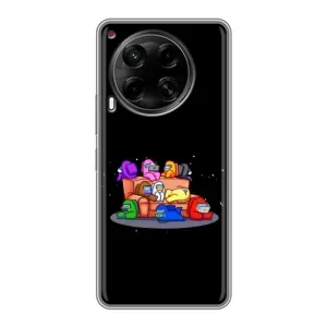 Чехол Амонг Ас для Tecno Camon 30 (CL6) (AlphaPrint) (Амонг-ас)