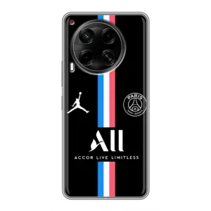 Чехлы PSG для Tecno Camon 30 (CL6) (AlphaPrint) (футболка ПСЖ)