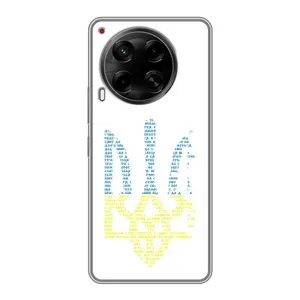 Чехлы для Tecno Camon 30 (CL6) Укр. Символика (AlphaPrint) (Герб из букв)