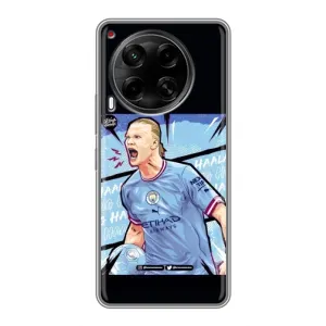Чохли з футболістом Ерлінг Холанд для Tecno Camon 30 (CL6) (AlphaPrint) (гол Ерлінг Холанд)
