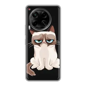 Чохол з принтом для Tecno Camon 30 (CL6) (AlphaPrint) Модні коти (Сумний кіт)