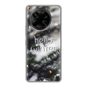Новогодние, Праздничные Чехлы для Tecno Camon 30 (CL6) - 2024 год (Hello winter)