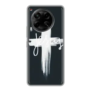 Чехол для Tecno Camon 30 (CL6) (AlphaPrint) - (Христианские) (Иисус)