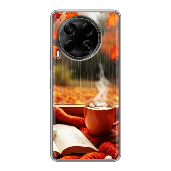 Чехол с принтом «Кофе и дождь» для TECNO Camon 30 (CL6) Чехол с принтом «Кофе и дождь» для TECNO Camon 30 (CL6)
