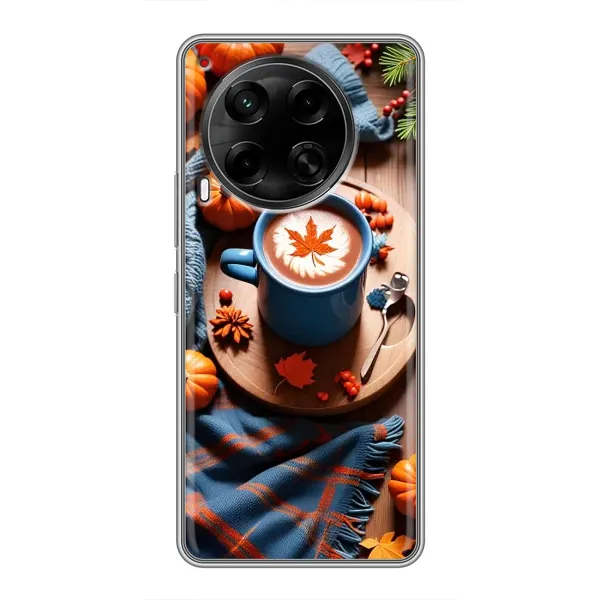 Чехол с принтом «Кофе и тыковки» для TECNO Camon 30 (CL6) Чехол с принтом «Кофе и тыковки» для TECNO Camon 30 (CL6)
