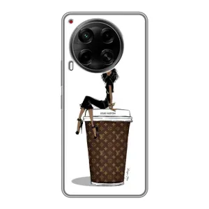 Чохли Луі Вітон для Tecno Camon 30 (CL6) (AlphaPrint - LOUIS VUITTON) (кава LOUIS VUITTON)