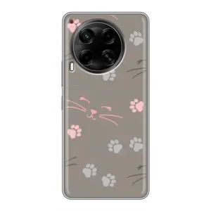 Чохол з малюнком кіт на Tecno Camon 30 (CL6) (Лапи і вуса)