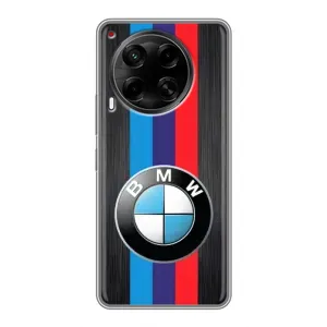 Чехол для Техно Камон 30 - с принтом БМВ (AlphaPrint) (Лого BMW)
