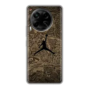 Чехлы для Tecno Camon 30 (CL6) - с картинкой JORDAN (AlphaPrint) (Logo Jordan)
