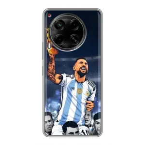 Чохли для Tecno Camon 30 (CL6) (Leo чемпіон) (AlphaPrint) (Мессі з кубком)