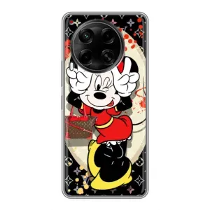 Чохол Disney Mouse Tecno Camon 30 (CL6) (PREMIUMPrint) (Мінні peace)