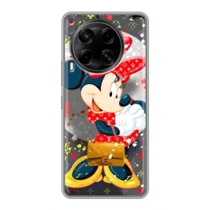 Чохол Disney Mouse Tecno Camon 30 (CL6) (PREMIUMPrint) (Minni з бантіком)