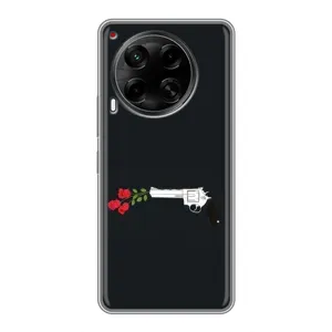 Чехлы (ART) Цветы на Tecno Camon 30 (CL6) (VPrint) (Неожиданные цветы)