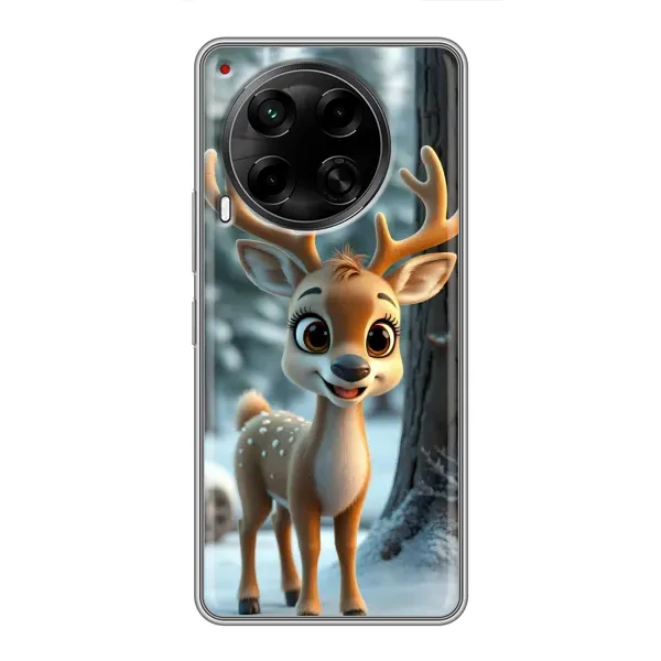 Чехол с принтом «Олененок в лесу» для TECNO Camon 30 (CL6) Чехол с принтом «Олененок в лесу» для TECNO Camon 30 (CL6)