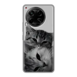 Чохол з малюнком кіт на Tecno Camon 30 (CL6) (Пара котів)