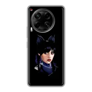 Чохли Венсдей на Tecno Camon 30 (CL6) Уенсдей (AlphaPrint) (серйозна Венздей)