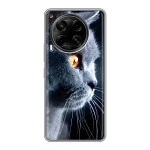 Чохли з Котиками для Tecno Camon 30 (CL6) (VPrint) (Сірий Кіт)