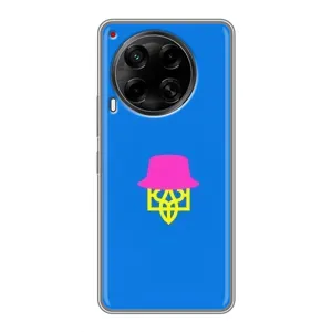Чехлы для Tecno Camon 30 (CL6) Укр. Символика (AlphaPrint) (Шапка на гербу)