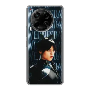 Чохли Венсдей на Tecno Camon 30 (CL6) Уенсдей (AlphaPrint) (Венздей кішка)
