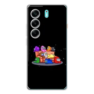 Чехол Амонг Ас для TECNO Camon 40 (AlphaPrint) (Амонг-ас)