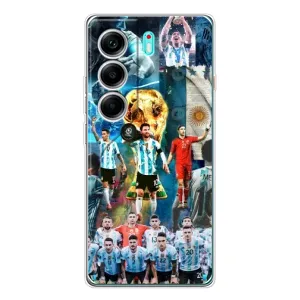 Чехлы Месси для TECNO Camon 40 (AlphaPrint) (Аргентина Месси)