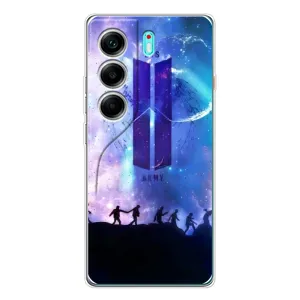 Чехол с принтом «Army BTS» для TECNO Camon 40