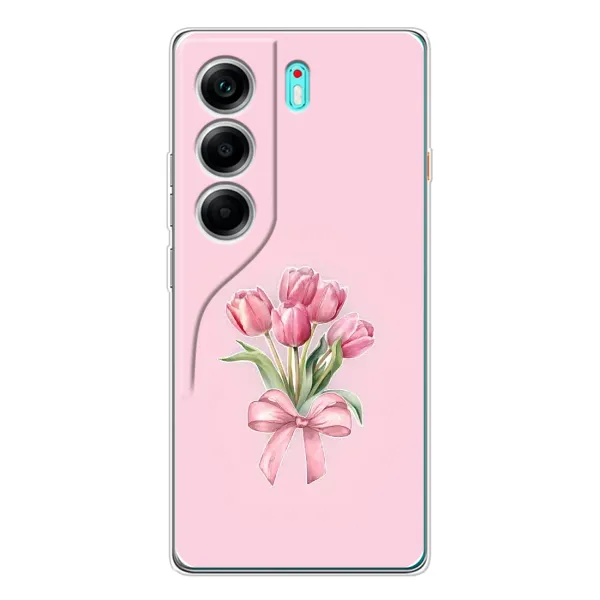 Чехол с принтом «Букет цветов» для TECNO Camon 40