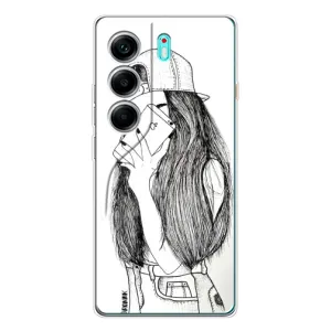 Чохол з принтом «Фото дівчини» для TECNO Camon 40